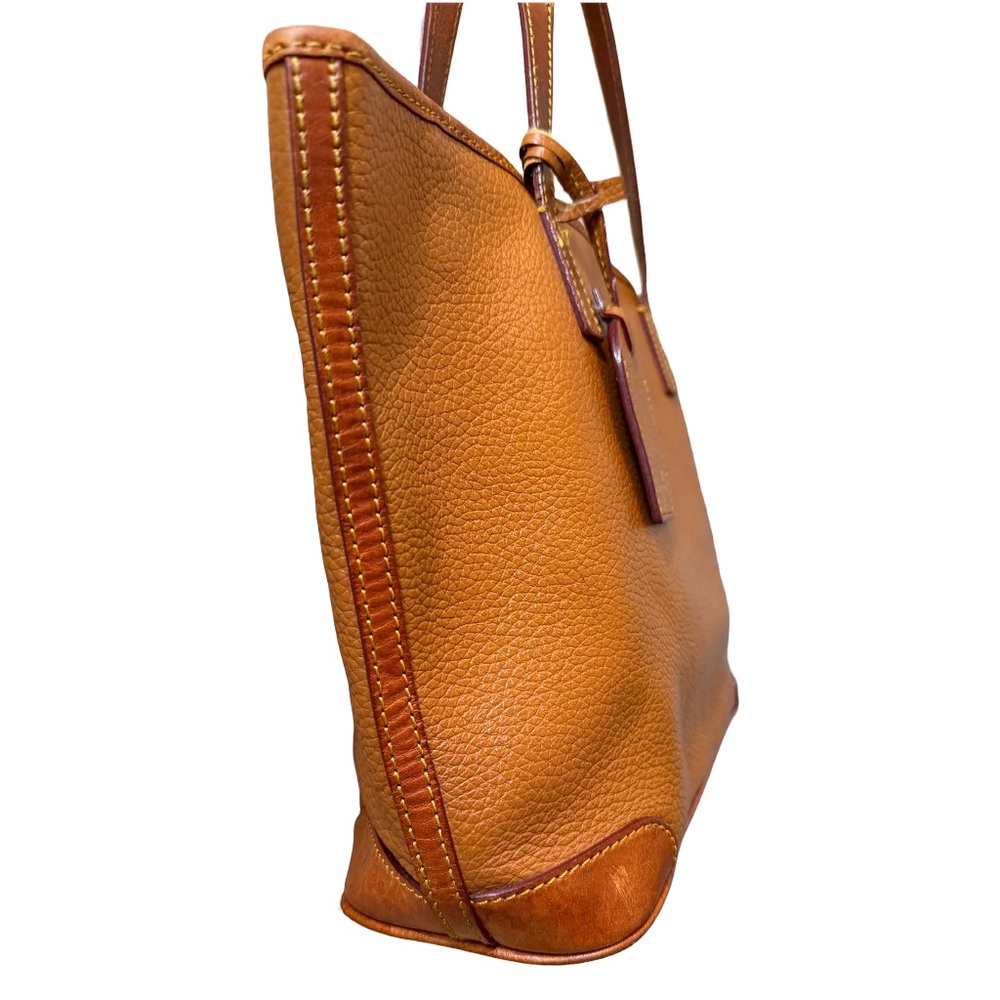 Dooney & Bourke Brown Pebble Leather Tote Charleston Bag Luxe Classic Shopper - Picture 10 of 13